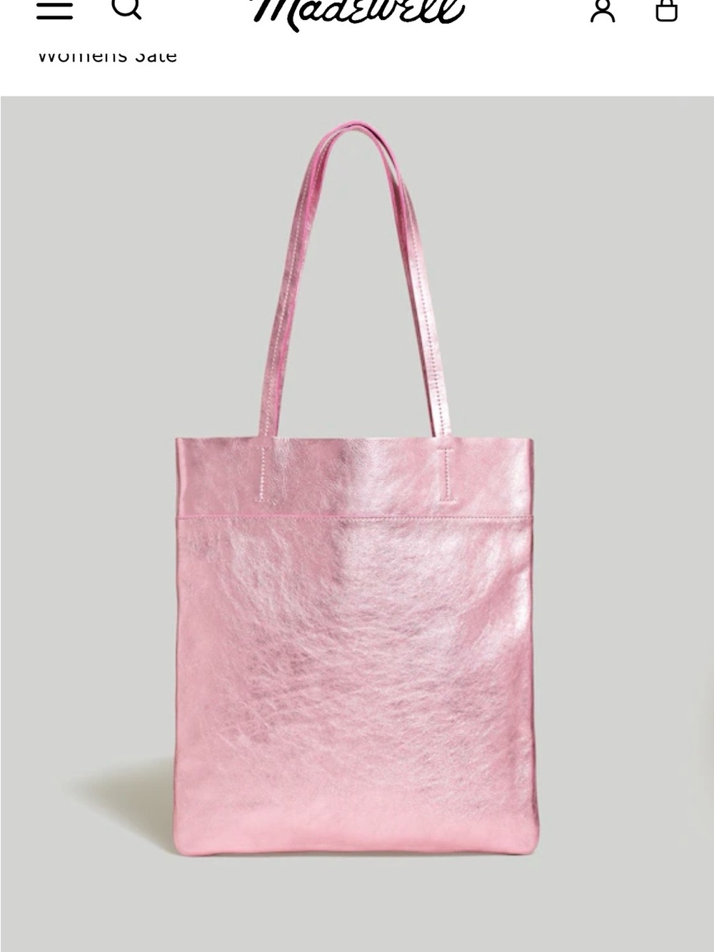 🩷 NWOT MADEWELL LEATHER MAGAZINE TOTE!
